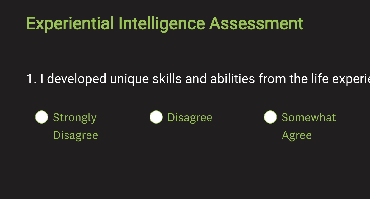 XQ Assessment Profile