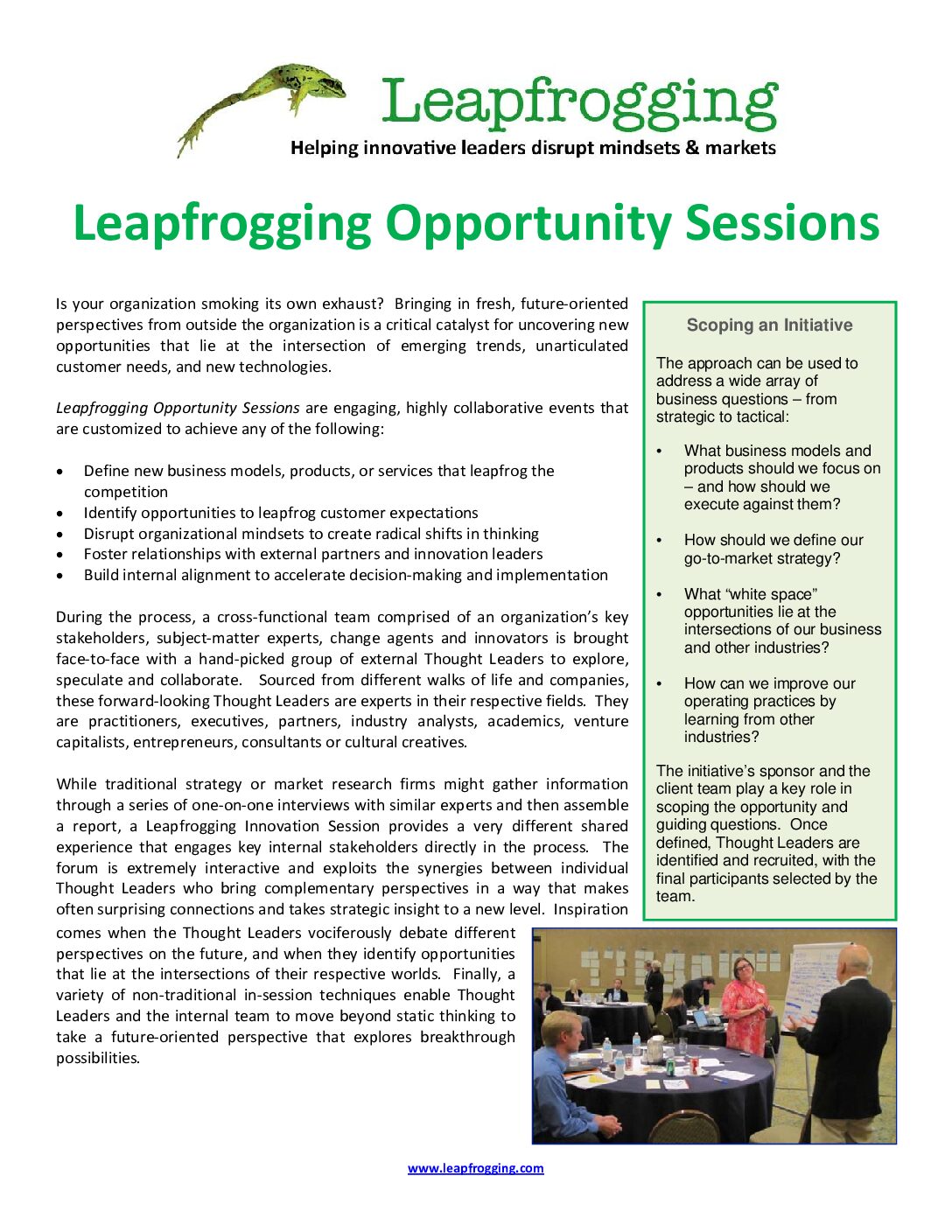 LeapfroggingOpportunitySessions | Strategy, Innovation & Change ...