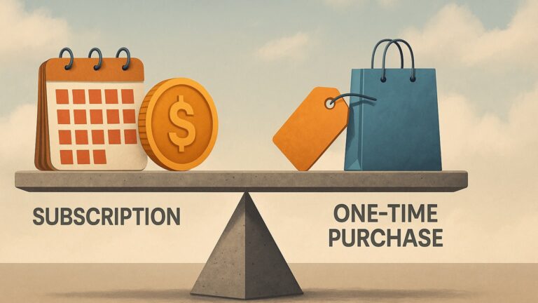 Subscription Model vs. One-time Purchase