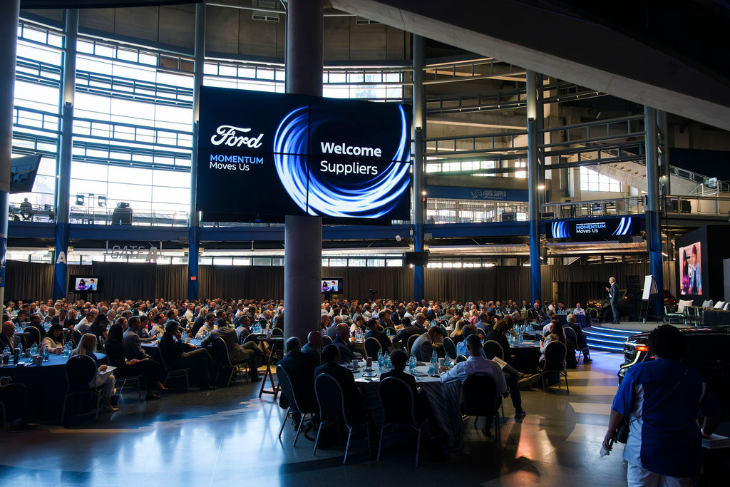 Ford Motor Company Supplier Summit at Ford Field — hundreds of attendees